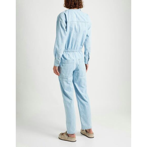 Isabel Marant Etoile NWOT Marvin Chambray Jumpsuit Blue Size 34 - Picture 2 of 13